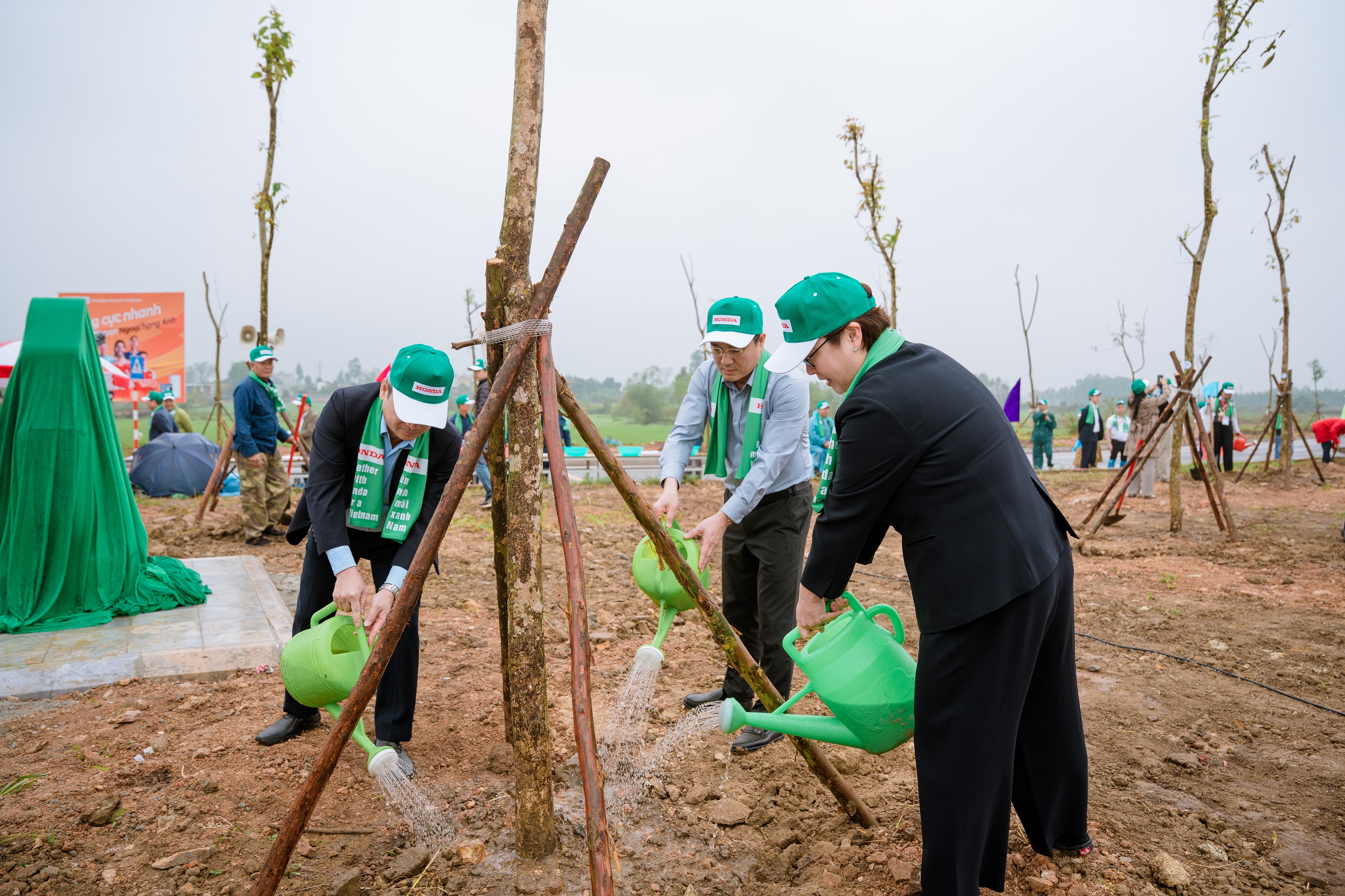 Honda Việt Nam trồng gần 2.000 cây xanh tại Phú Thọ, lan tỏa thông điệp sống xanh