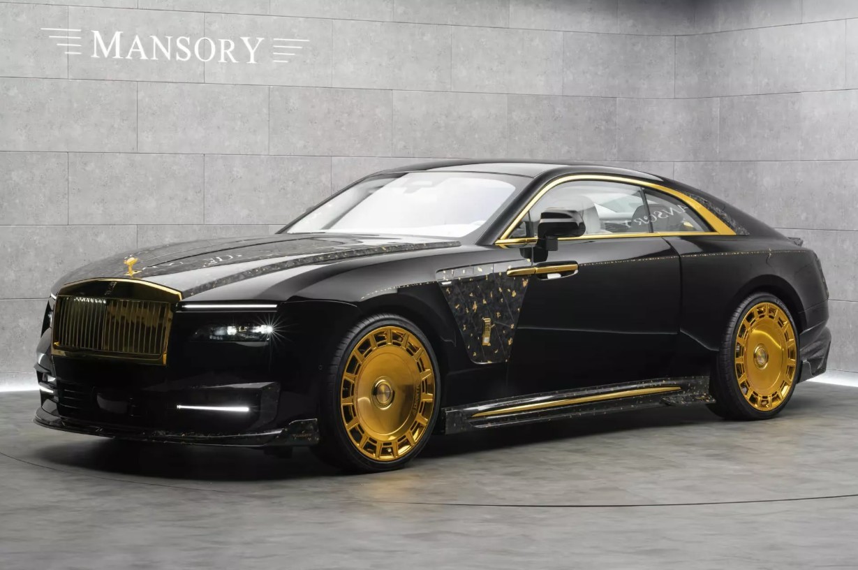 Rolls-Royce Spectre bản độ Mansory cực chất: Dát vàng, gắn loa giả tiếng động cơ, gây sốc giới chơi xe