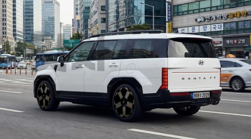 Đây có thể là phần đuôi Hyundai Santa Fe 2027 facelift: Tinh chỉnh gọn gàng, bớt gây tranh cãi