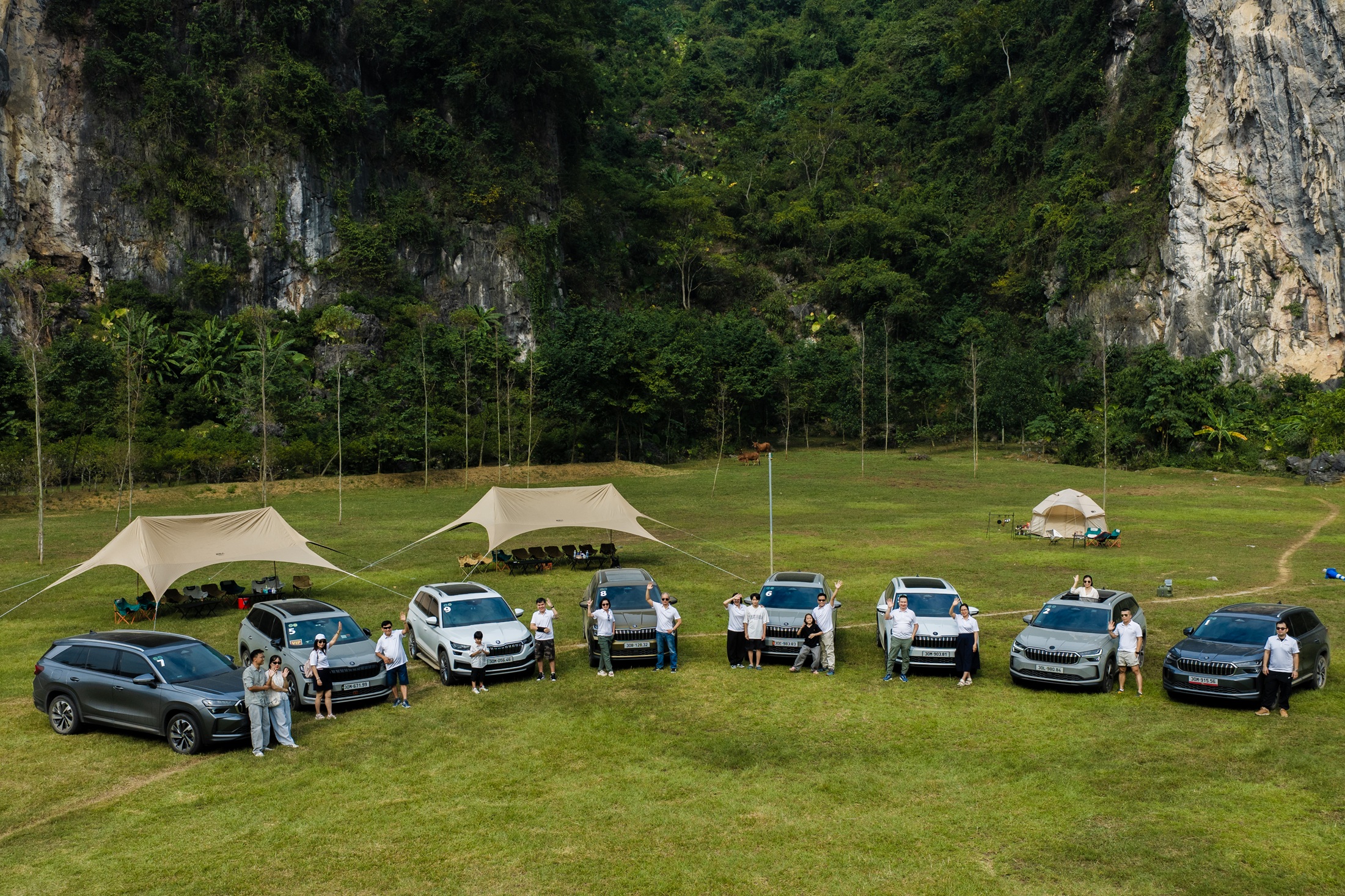 Lần đầu 8 chủ xe Skoda Kodiaq miền Bắc hội tụ chinh phục hành trình 300km Hà Nội – Hữu Lũng – Bắc Sơn