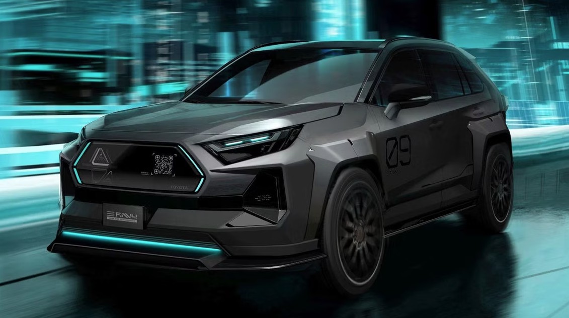 Toyota hé lộ mẫu RAV4 Dark Side Performance cực ngầu sắp trình làng ...